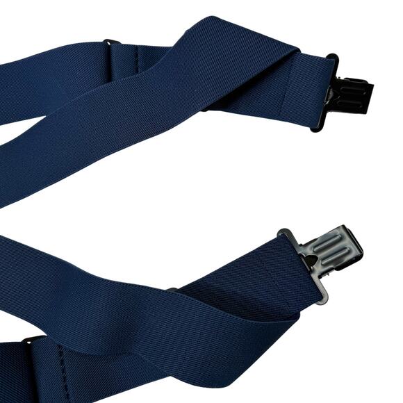 Duluth Trading Company Side Clip Hip Clip Suspenders Trucker Style Navy Blue - Picture 3 of 5